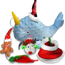 Nova Xmas Tales, Fun interactive Cat Feather/plush toy set, Christmas Theme, Make holiday season memories