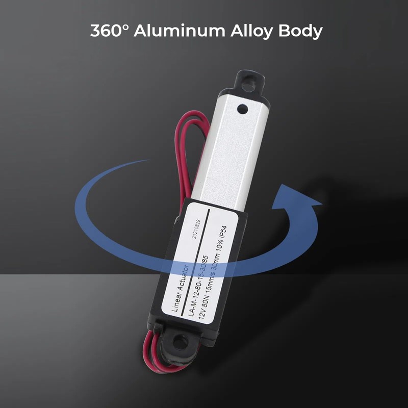 Electric Micro Linear Actuator, Aluminum ABS, Miniature DC Supply, Mini