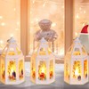 Set of 4 Christmas Decoration Lanterns Christmas Lantern with LED