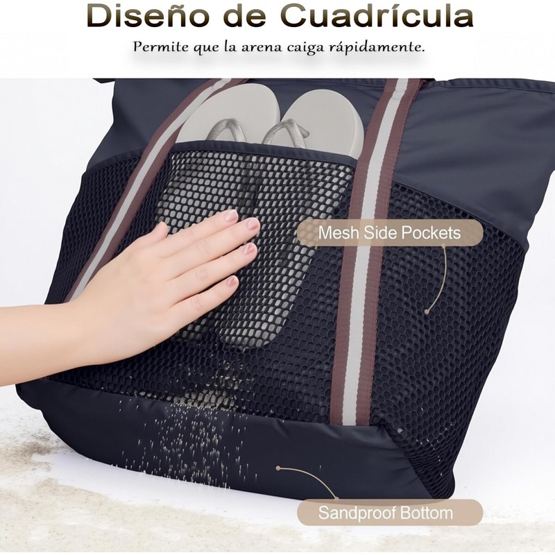 Bolso de Playa para Mujer, Bolso Tote Grande para Señoras,