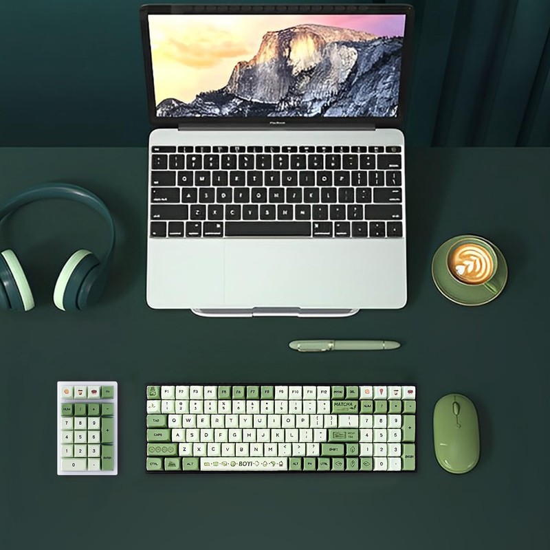BOYI TK96 96% RGB Hot Swappable Triple Mode Keyboard,2.4Ghz/BT 5.0/Wired
