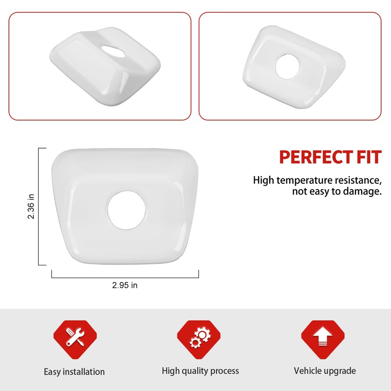 Jimen Tailgate Camera Rear Cover Trim Fit for Jeep Gladiator