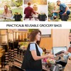 Reusable-Grocery-Bags-Foldable-Machine-Washable-Reusable-Shopping-Bags10 Pack Extra Large Folding Reusable Bags Totes Storage Bag