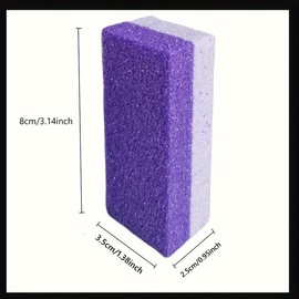 4 Pcs of Foot Pumice Stones and Scrubbers, Sturdy Exfoliating Pedicure Tools, Home Body - Cleansing Aids for Men and Women:_Purple_4-Pack