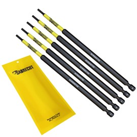 SabreCut SCRH2152_5 152mm H2 Hex Screwdriver Bits Set Single Sided Heavy Duty Compatible with Dewalt Milwaukee Bosch Makita and Others