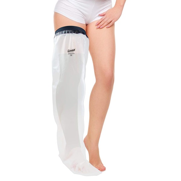 Limbo Waterproof Cast and Dressing Protector - Full Leg (M100S: 52-65 cm Upper Thigh Circ. (Under 5’5))