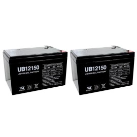 UPG 2 Pack - 12V 15AH F2 Ebike Electric Scooter Battery E-Bike Boreem