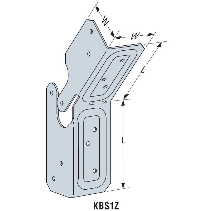 Simpson Strong-Tie KBS1Z KBSZ Knee Brace Stabilizer (Pack of 40)