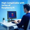 Jexiop 12.5 inch Security Monitor,Small Monitor with Speaker,Remote Control/HDMI/VGA/BNC/RCA Interfaces