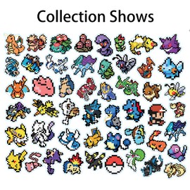 GTOTd Pixel Cartoon Stickers Stickers (Size 50pcs) Games Merch Cute Stickers Party Supplies Toys Gifts Vinyl Stickers Laptop Water Bottle Graffiti Luggage Teenagers Kids