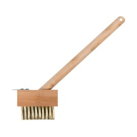 Unibos X2 Hand Path Weed Brush with Scraper Brown Paving Patio Weeding Brush New