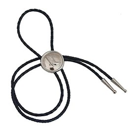 Bolo Tie Western Tie Leather Cord Cowboy Boots Line Dance, silver