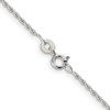 Diamond2Deal Sterling Silver 1.3mm Loose Rope Chain Necklace