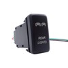 LED Light Push Switch Blue Backlit On/Off Compatible with Toyota