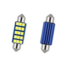 UHANBUT 578 LED Bulbs Extremely Bright Bulbs, 6000K 2835 Chipsets Auto Interior Bulb for Dome Map Lights, Universal 1.6" Car Door Light for 211-2 212-2 569 6411 6451 41mm 42mm (White, 2PCS)