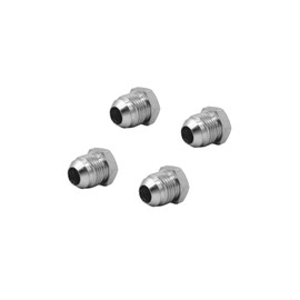 BEITERSTOE (4-PACK) 2408-08 Hydraulic Hose Adapter Fitting Tube Plug & Cap 1/2" Male JIC 37° (3/4"-16UNF) SAE Carbon Steel