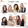 Moresoo Tape Extensions Echthaar Blond, Invisible Tape in Extensions 35cm