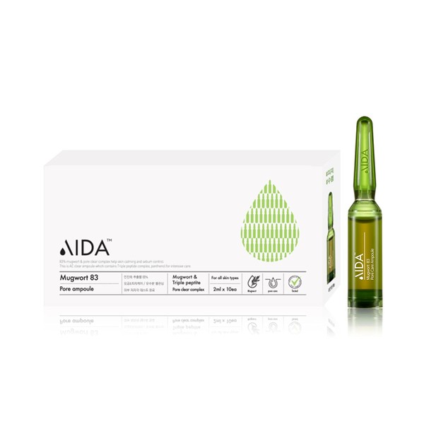 AIDA Mugwort 83 ampoule AC Clear complex, Pore Care