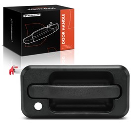 A-Premium Front Right Passenger Side Exterior Door Handle Compatible with Hummer H2 2003 2004 2005 2006, Textured Black, Replace# 15104793