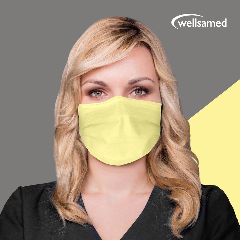 Wellsamed Wellsamask Pack of 50 Medical Mouth Guards Type IIR