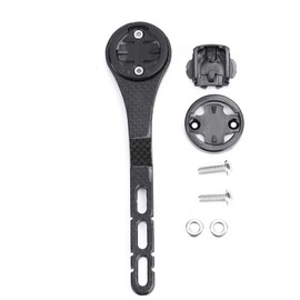 Bike Computer Mount, Carbon Fiber GPS Odometer Handlebar Holder Extension Mount for Garmin Bryton