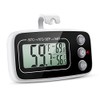 Brifit Fridge Thermometer, Digital Fridge Freezer Thermometer with Clear LCD Display, Freezer Thermometers Temperature Gauge with 3 Support Methods, Min/Max Function, Â°C/Â°F Convertible for Room, Bars
