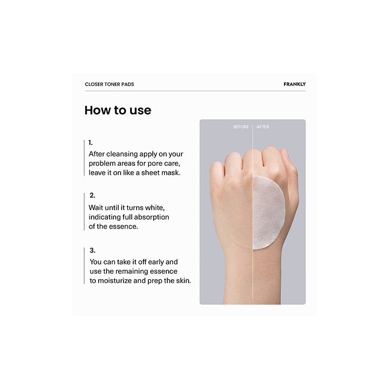 FRANKLY [FRANKLY]Closer Toner Pads (70 pads)