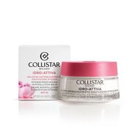 Collistar Idro-Attiva Intensive Moisturising Face Balm Against Pollution with SPF20, Moisturising for up to 72 Hours, with Peony and Jojoba, for Sensitive Skin, 50 ml