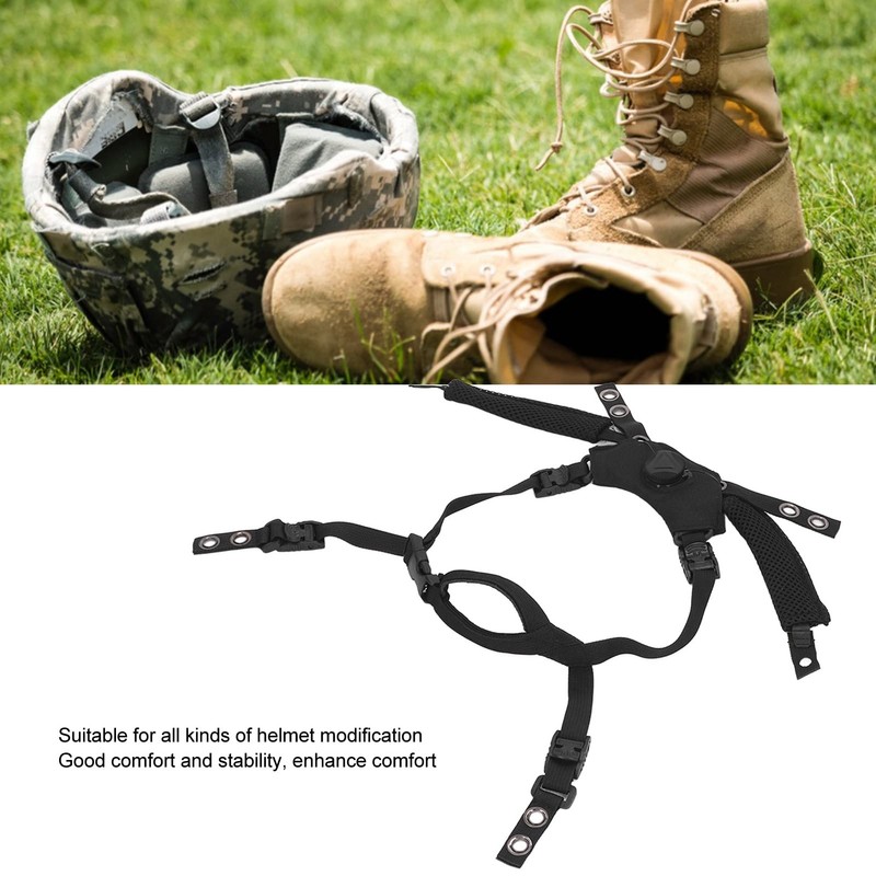 banapoy Chin Strap for Helmets, Adjustable Tactical Helmet Suspension System,