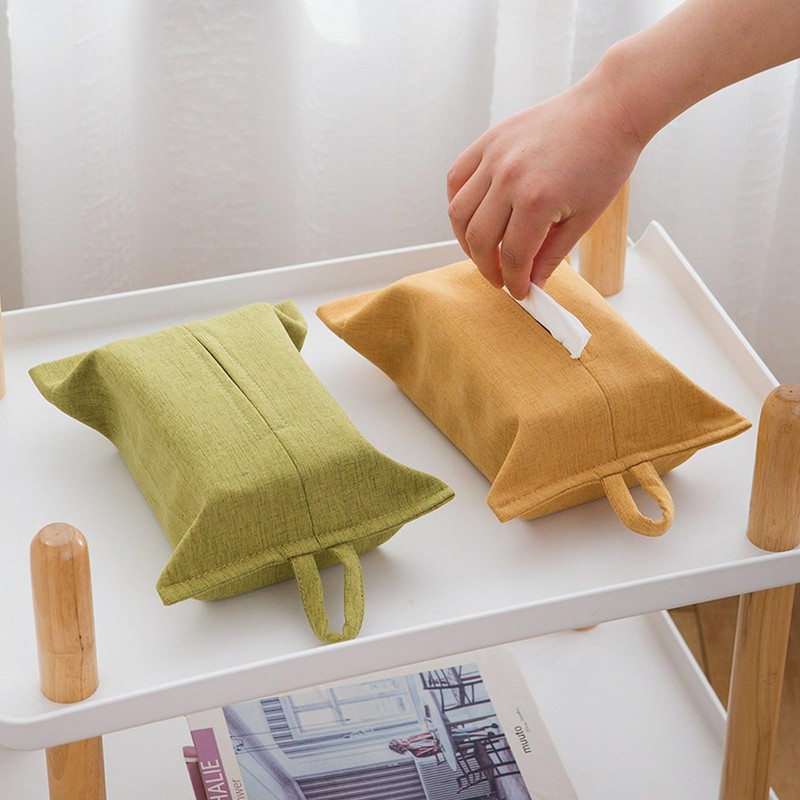 NazyJnn Hanging Fabric Tissue Case Cover Hanging Wall Hanging Luxury
