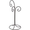 Bard's Black Wrought Iron 3 Arm Ornament Stand, 17" H