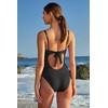 BECCA Women's Standard Color Code V-Wire Shirred One Piece Swimsuit,