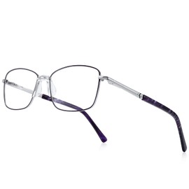 RB. Pilot Reading Glasses for Women Blue Light Blocking Computer Glasses Spring Hinge Readers Metal Frame Acetate Legs