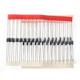 Yetaida 1N4001 Rectifier Diode 1A 50V - High Current General Purpose Diodes (Pack of 100) - Axial Lead Electronic Components for Power Supply, Circuit Repair