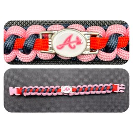 Atlanta Braves (Pink) Inspired Paracord/Survi