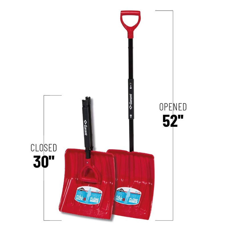 Foldable snow shovel,13.9 in. poly blade