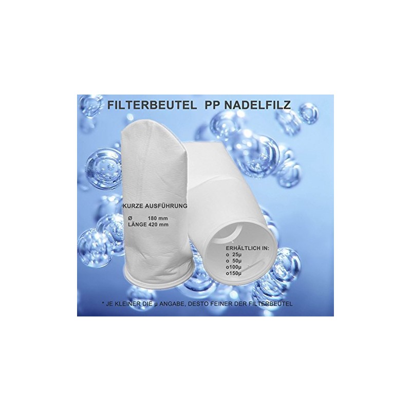 Filter Bags Filter Hose Algae Killer Needle Felt 150 Micron,