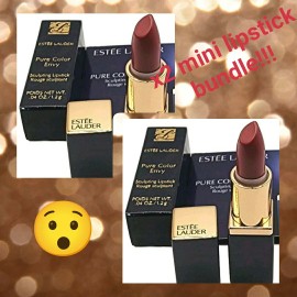 Estée Lauder Estee Lauder Pure Color Envy Sculpting Lipstick 420 Rebellious Rose Mini X2 Pcs