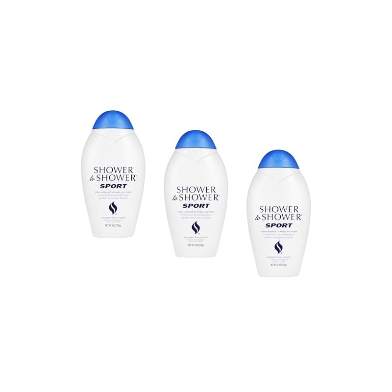 Shower To Shower Ducha a ducha en polvo corporal Sport