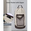 Dalykate Backpack Laundry Bag, 115L Large Hamper with Shoulder Straps,