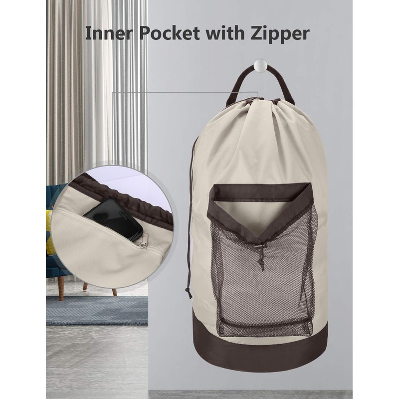 Dalykate Backpack Laundry Bag, 115L Large Hamper with Shoulder Straps,