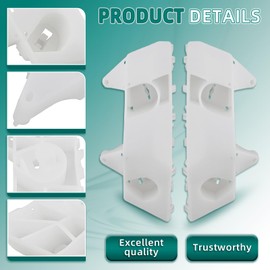 AUTOKAY Bumper Outer Bracket for Infiniti Fx35 FX37 QX70 Front Left & Right Side Replaces 62220-1CA0A 62221-1CA0A, 2pcs