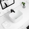 Tysun Rectangular Vessel Sink with Pop-up Drain, 16'' x 12''