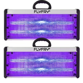 FLYFRY Bug Zapper Indoor, Electric Insect Fly Insect Killer Mosquito Pest Lamp Electrocutor for Mosquitoes Flies Insects Bugs Gnats Moths Wasps Hornets (40W Bug Zapper (2 Units))