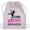 Shirtracer - Gym Bag Backpack - Real Girls Bouldering Fuchsia