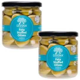 DIVINA Feta Stuffed Olives, 12.9 oz, (2-Pack)