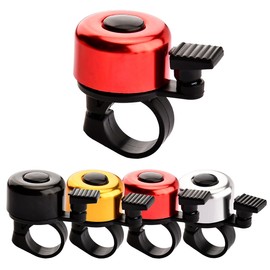 Garegce Bike Bell Classic Bicycle Bell with Loud Melodious Sound, Durable Waterproof Aluminum Alloy Bike Bell, Road Bike Bell, Mountain Bike Bell for Adults and Kids - Red