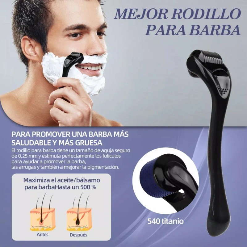 Kit Cuidado De Barba Para Hombres, Herramientas Aseo Bigote