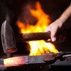 Unbekannt Narrow Forged Plant Trowel with Sturdy Ash Wood Handle