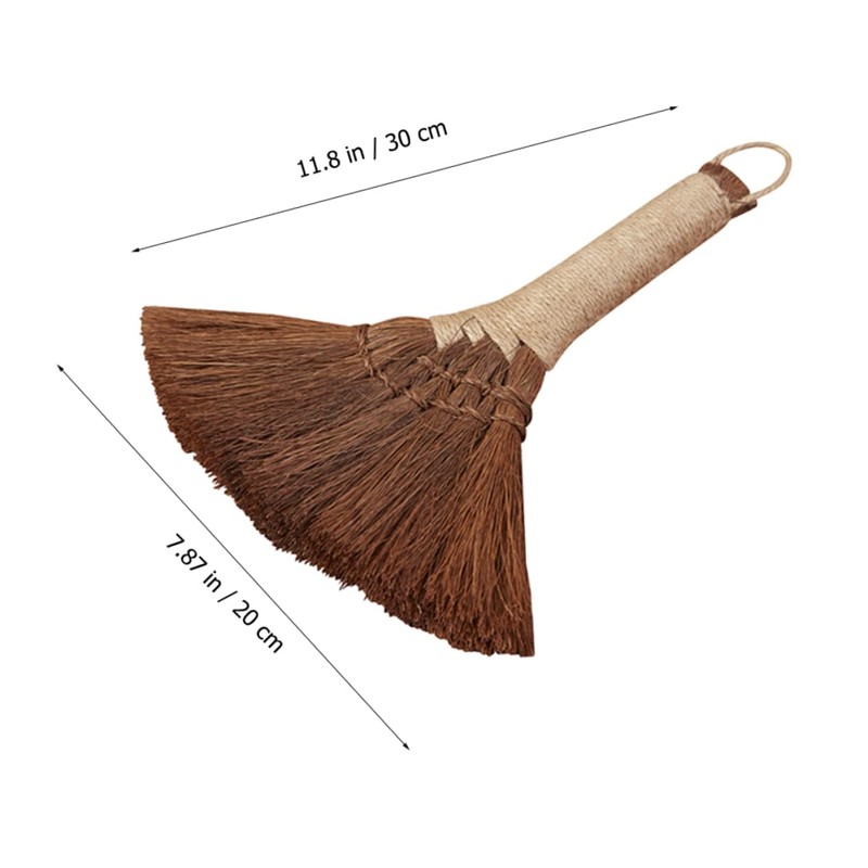 Ipetboom Short Handle Broom Home Palm Fiber Broom Sweeper Broom